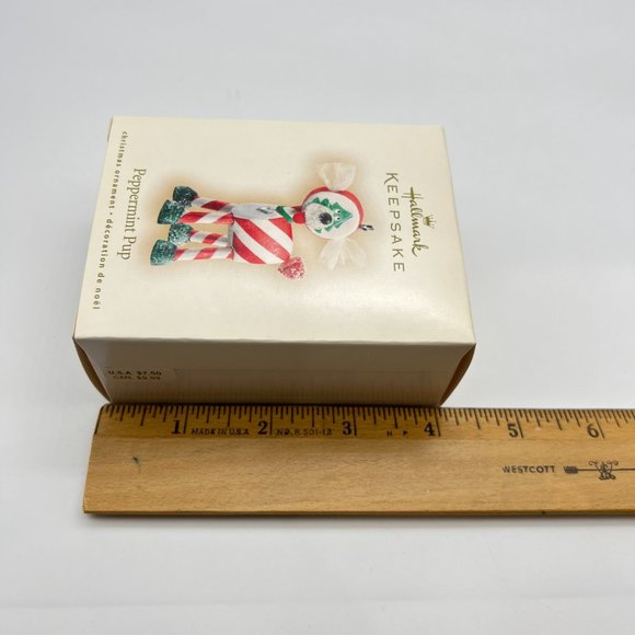 Hallmark Keepsake PEPPERMINT PUP Ornament New In Box 2007 - Picture 7 of 7